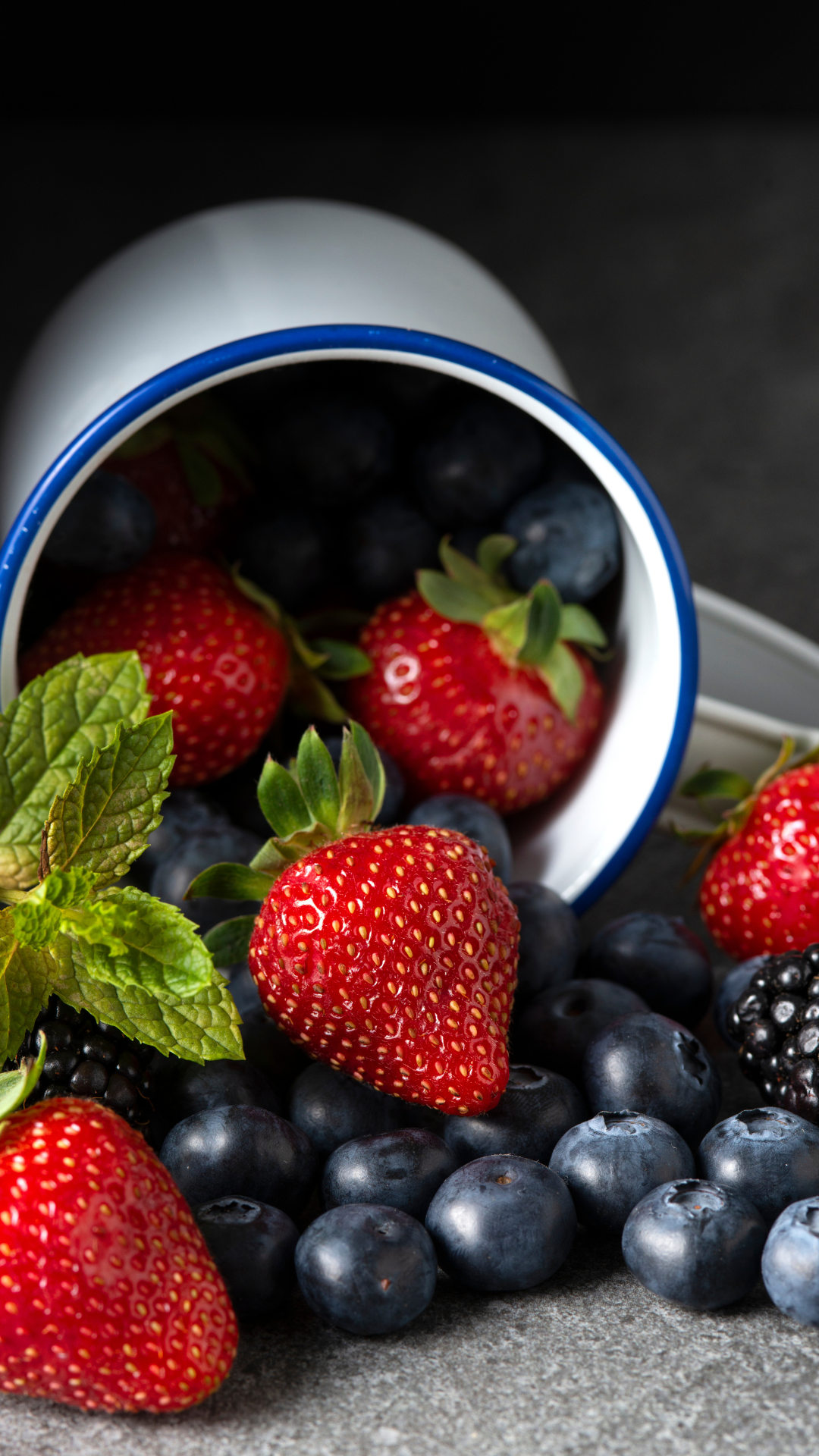 Berries have lots of antioxidants that fight bad things called free radicals