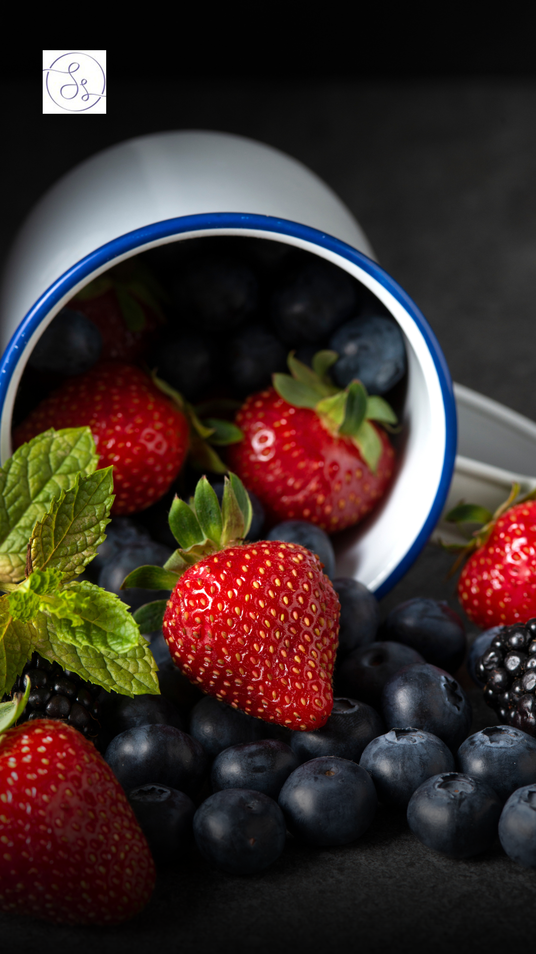 Blueberries, a vibrant and antioxidant-rich fruit with a sweet and tangy flavor.