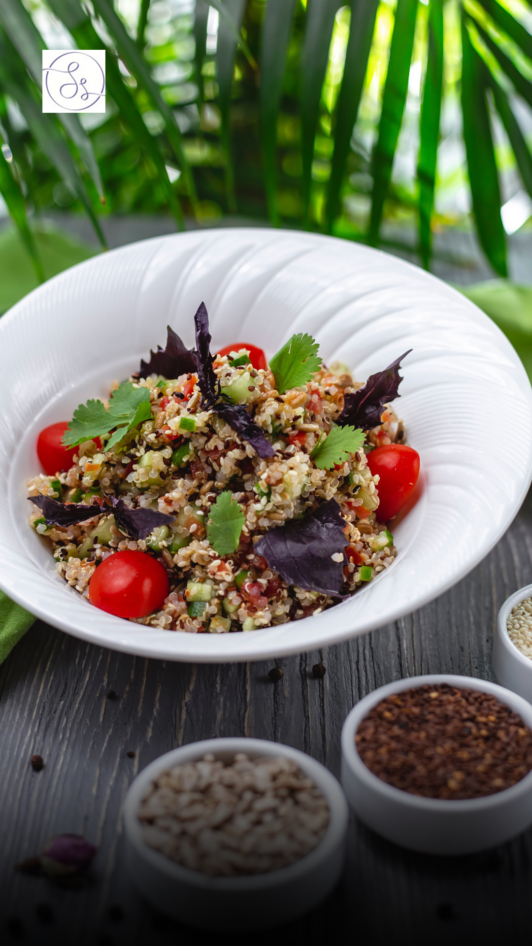 quinoa, a nutritious whole-grain superfood.